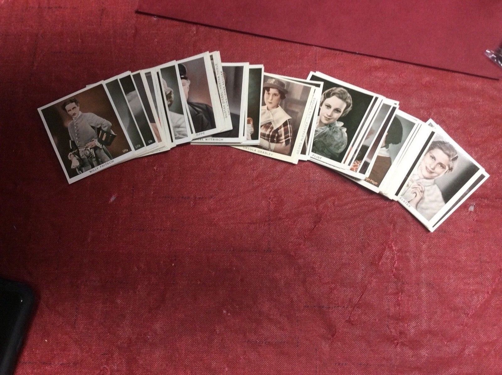 1930's ROSS VERLAG photo cards 2x2.5 MOVIE STAR CARDS