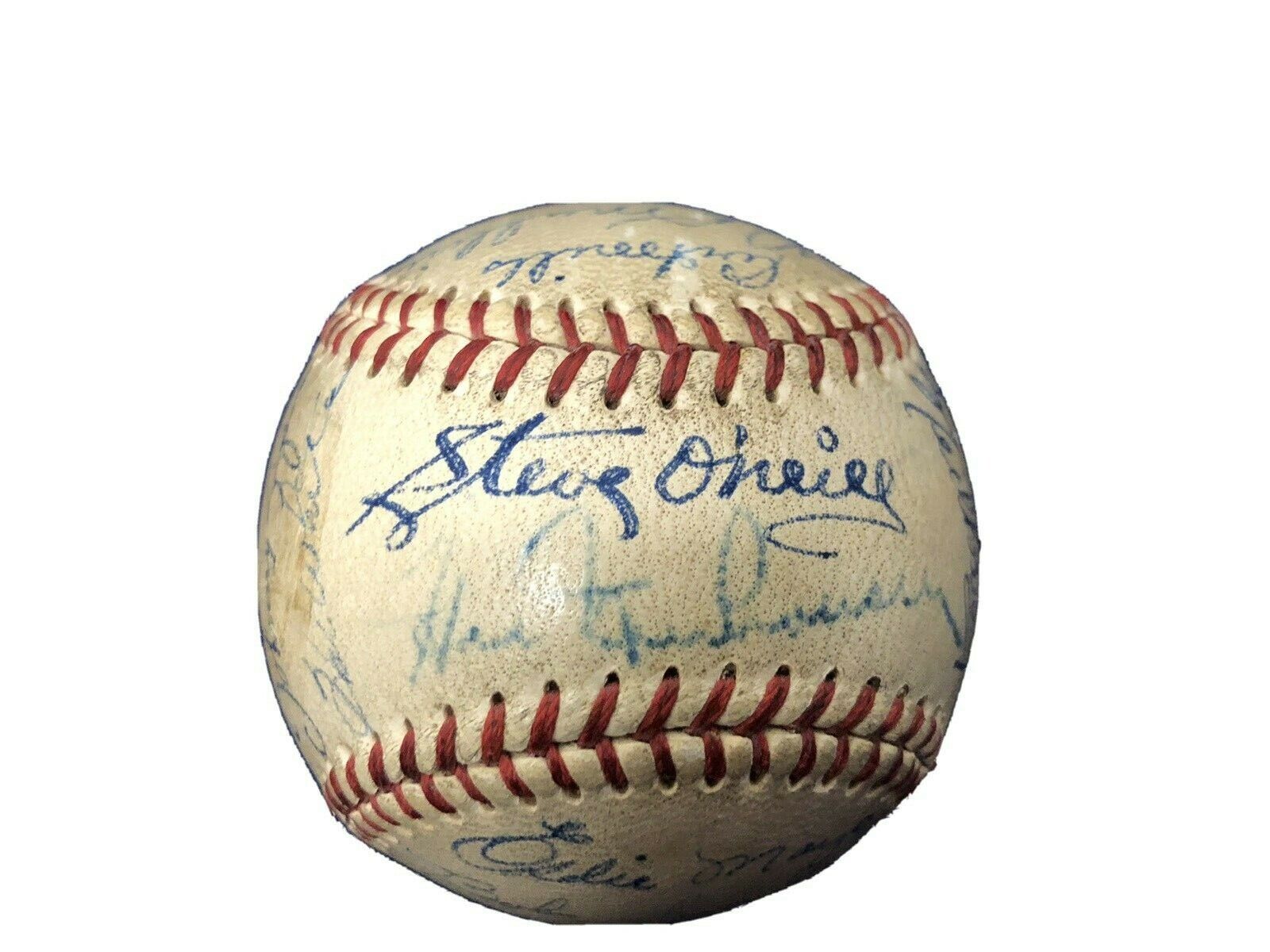 1948 Detroit Tigers Team signed baseball O'Neill Newshouser 25 autos Nice ball
