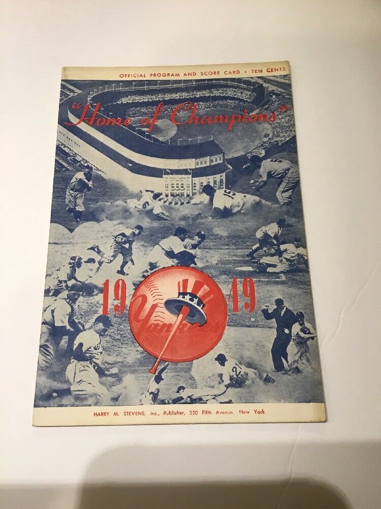 1949 New York Yankees Vs Philadelphia A’s DiMaggio Scored