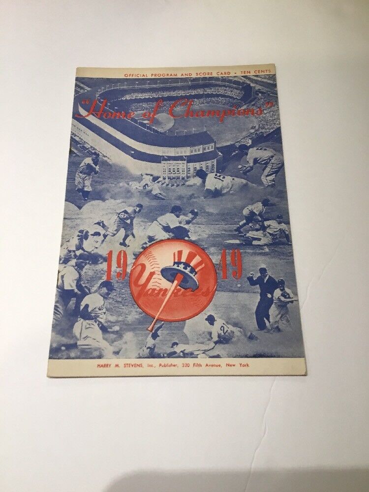 1949 New York Yankees Vs White Sox DiMaggio Scored