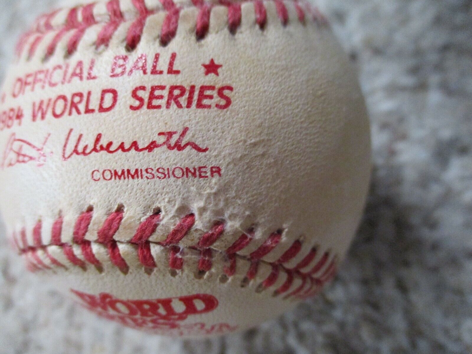 1984 Official World Series Rawlings Tigers Padres Toned Original Vintage Ball