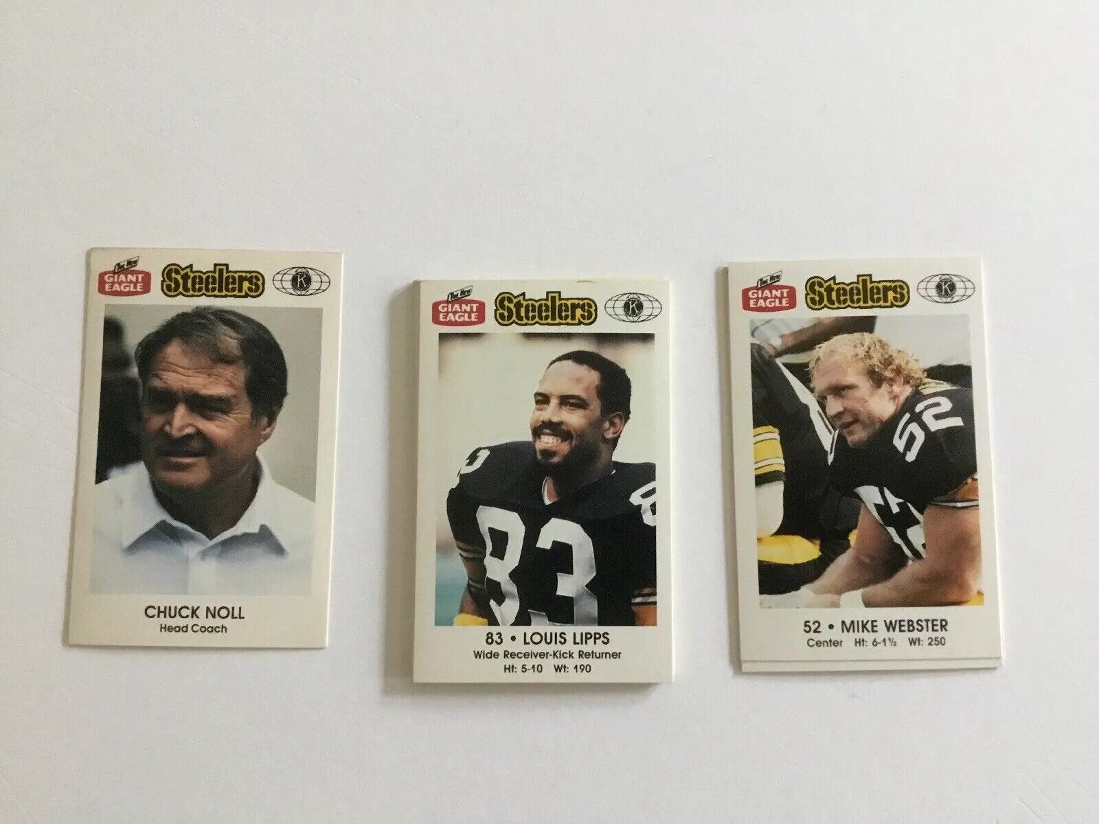 1985 Pittsburgh Steelers Police 16 Card Set in NM to MT Condition Webster Noll