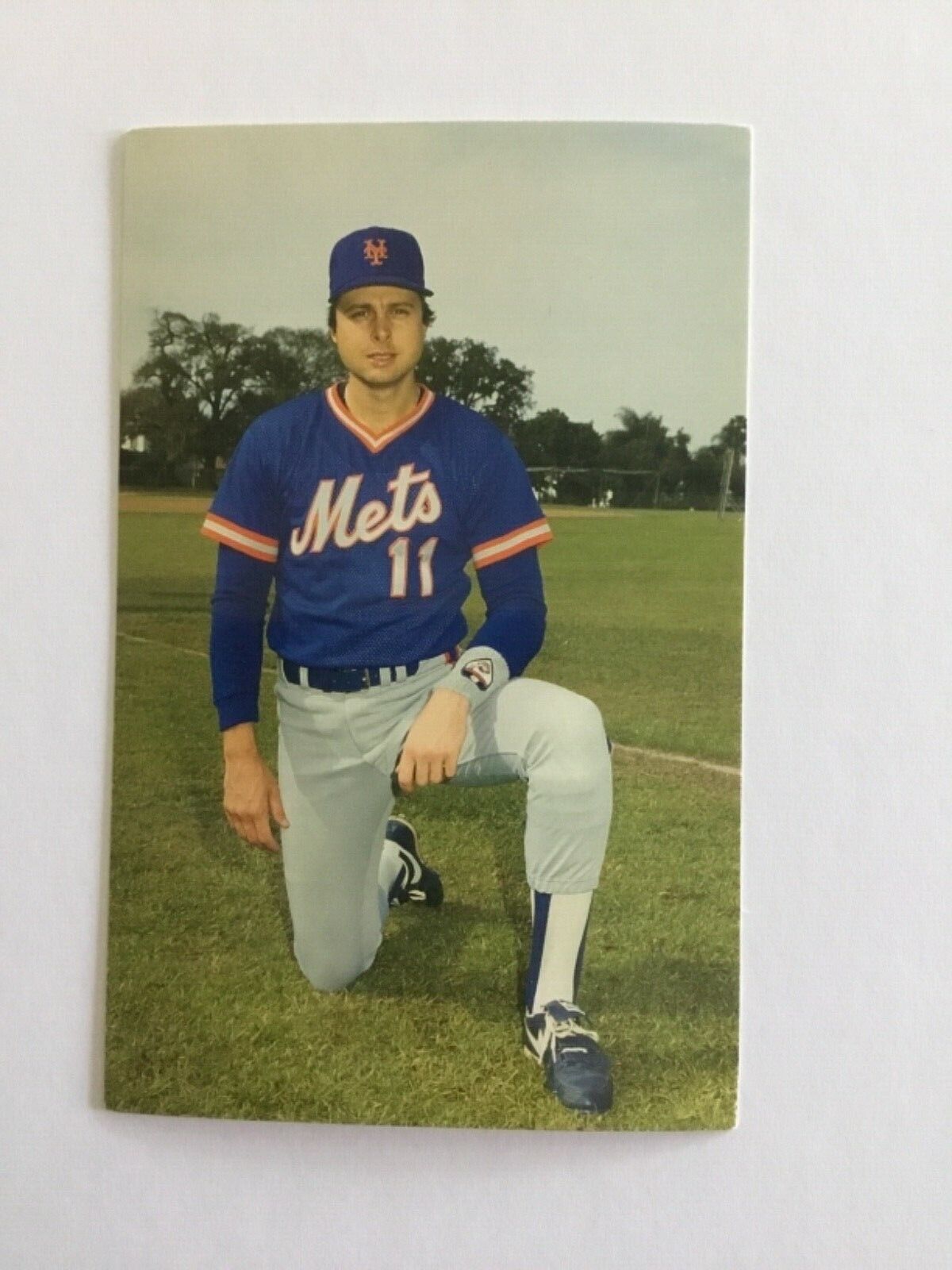 1985 Tim Teufel  Mets Barry Colla  Postcard Ex Condition