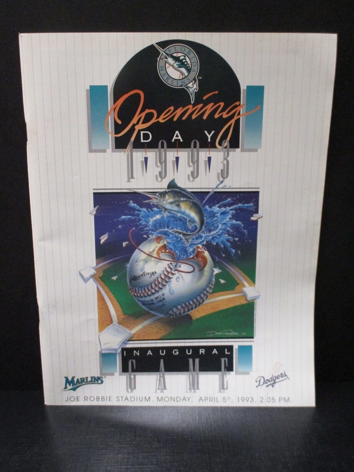 1993 Florida Marlins Team Schedule INAUGURAL