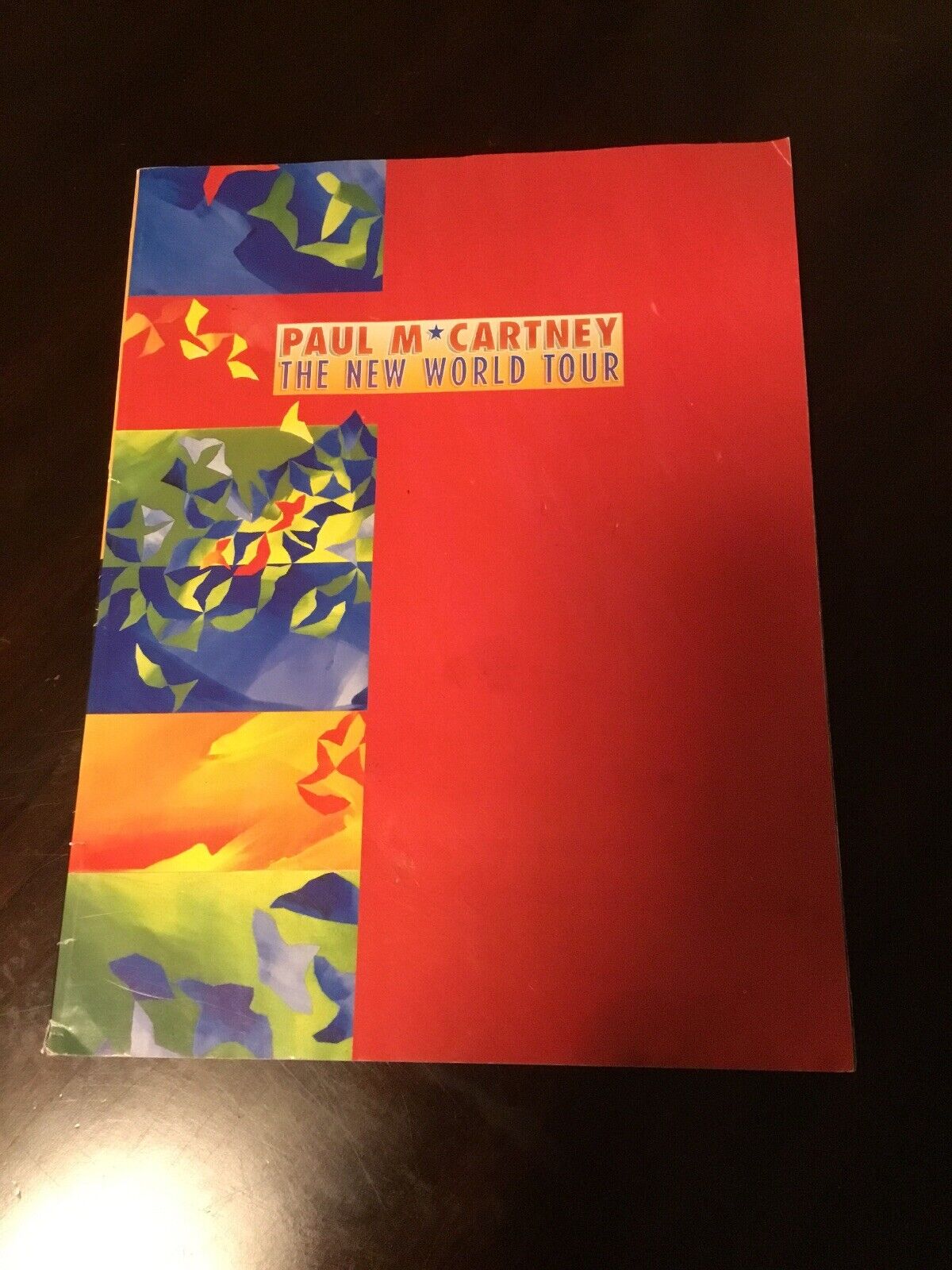 1993 Paul McCartney The New World Tour Concert Program Very Good