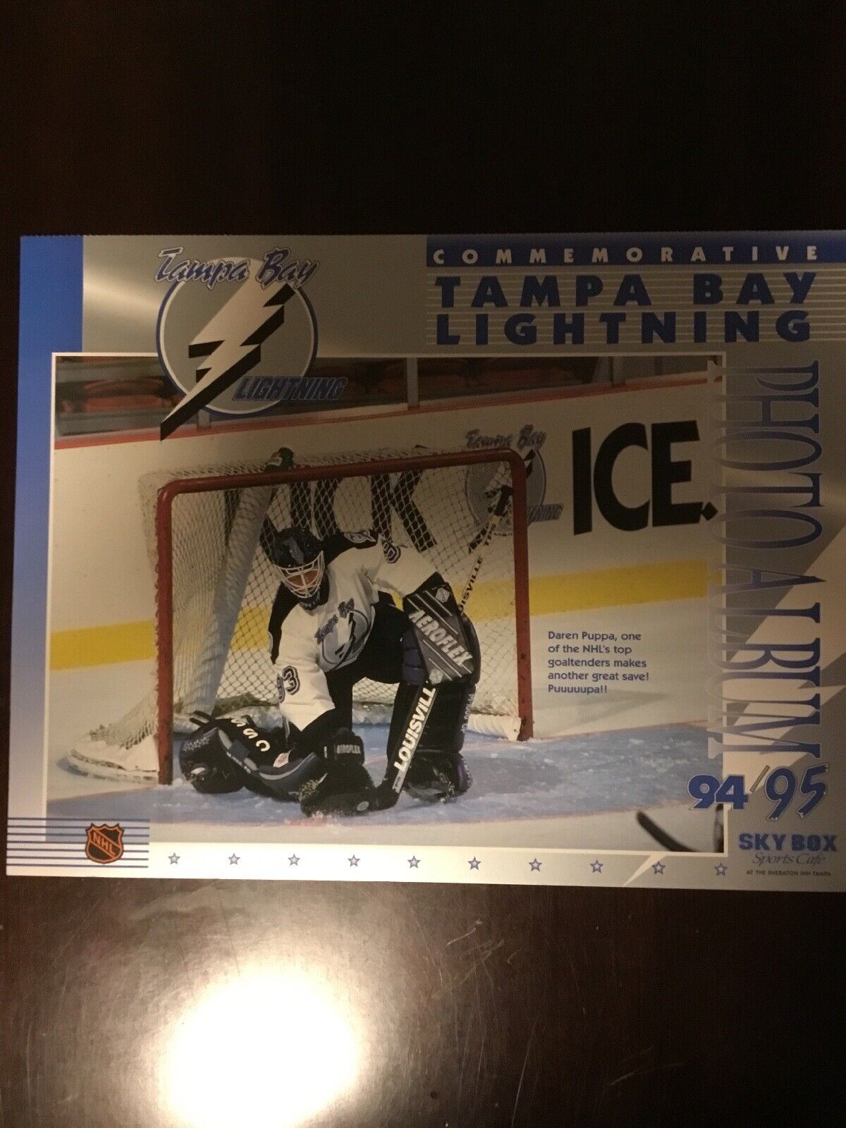 1994 95 Tampa Bay Lightning Team Photo Album Card Set