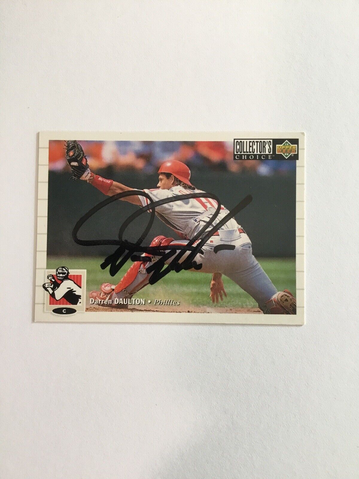 1994 Collectors Choice Darren Daulton Autographed signed Baseball Card