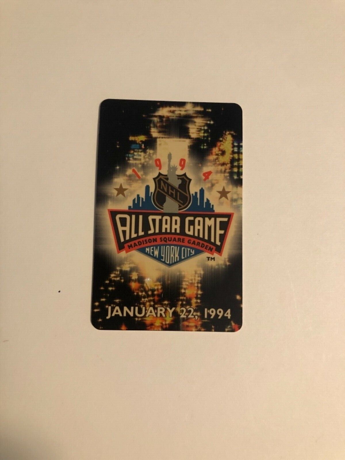 1994 NHL All Star Game Phone Card New York $10