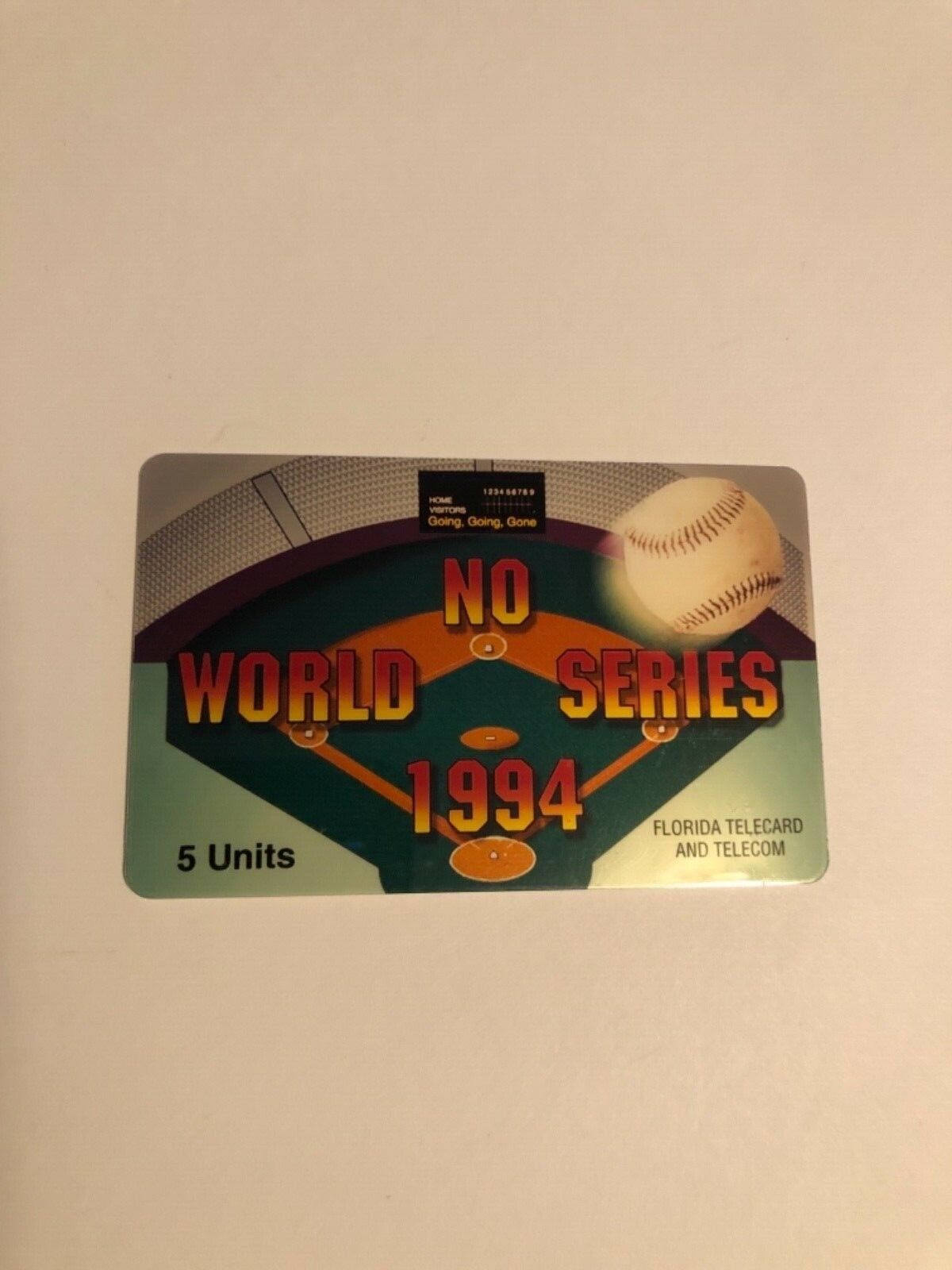1994 No World Series Phone Card 5 Units