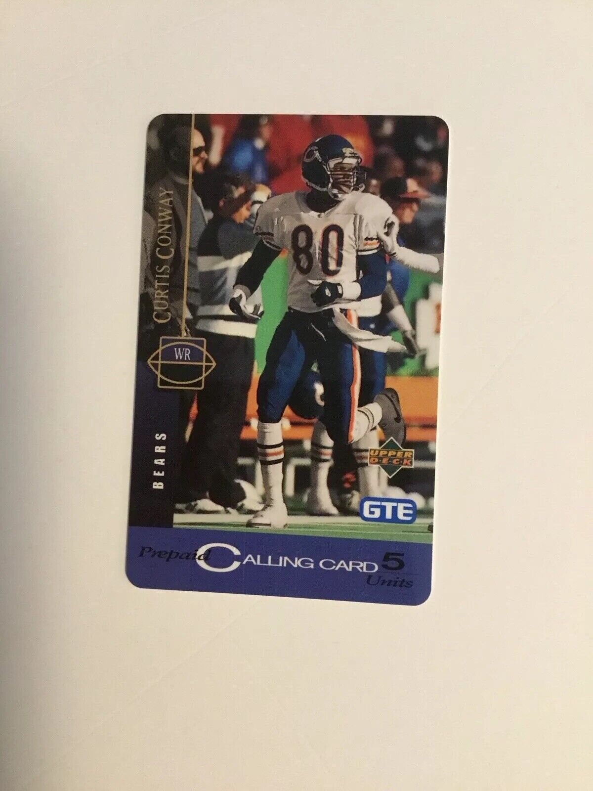 1994 Upper Deck NFC Phone Card Featuring Curtis Conway GTE