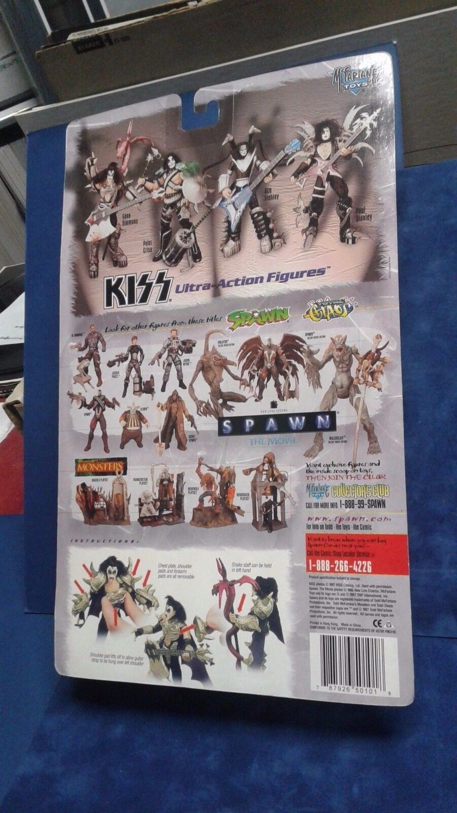 1997 Mcfarlane Toys  KISS Action Figures Set Gene Paul Peter Ace Ultra Figures