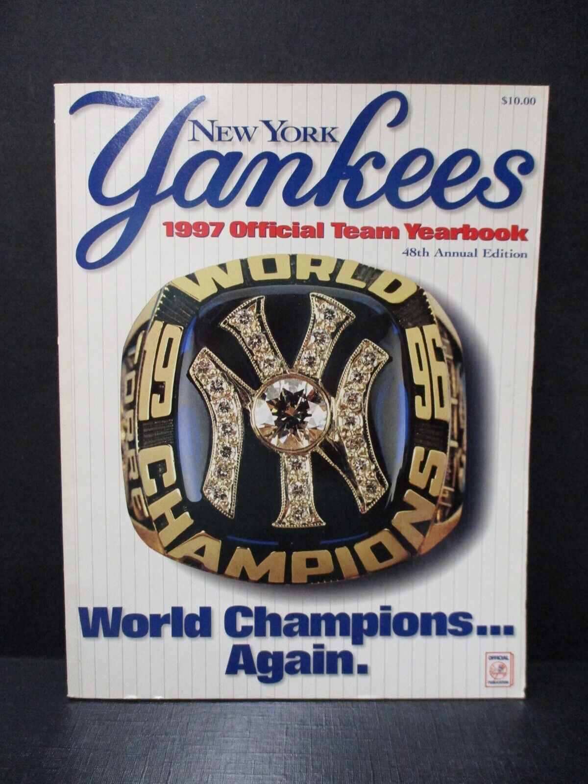 1997 New York Yankees Yearbook World Champions Again ! Official Team  EX