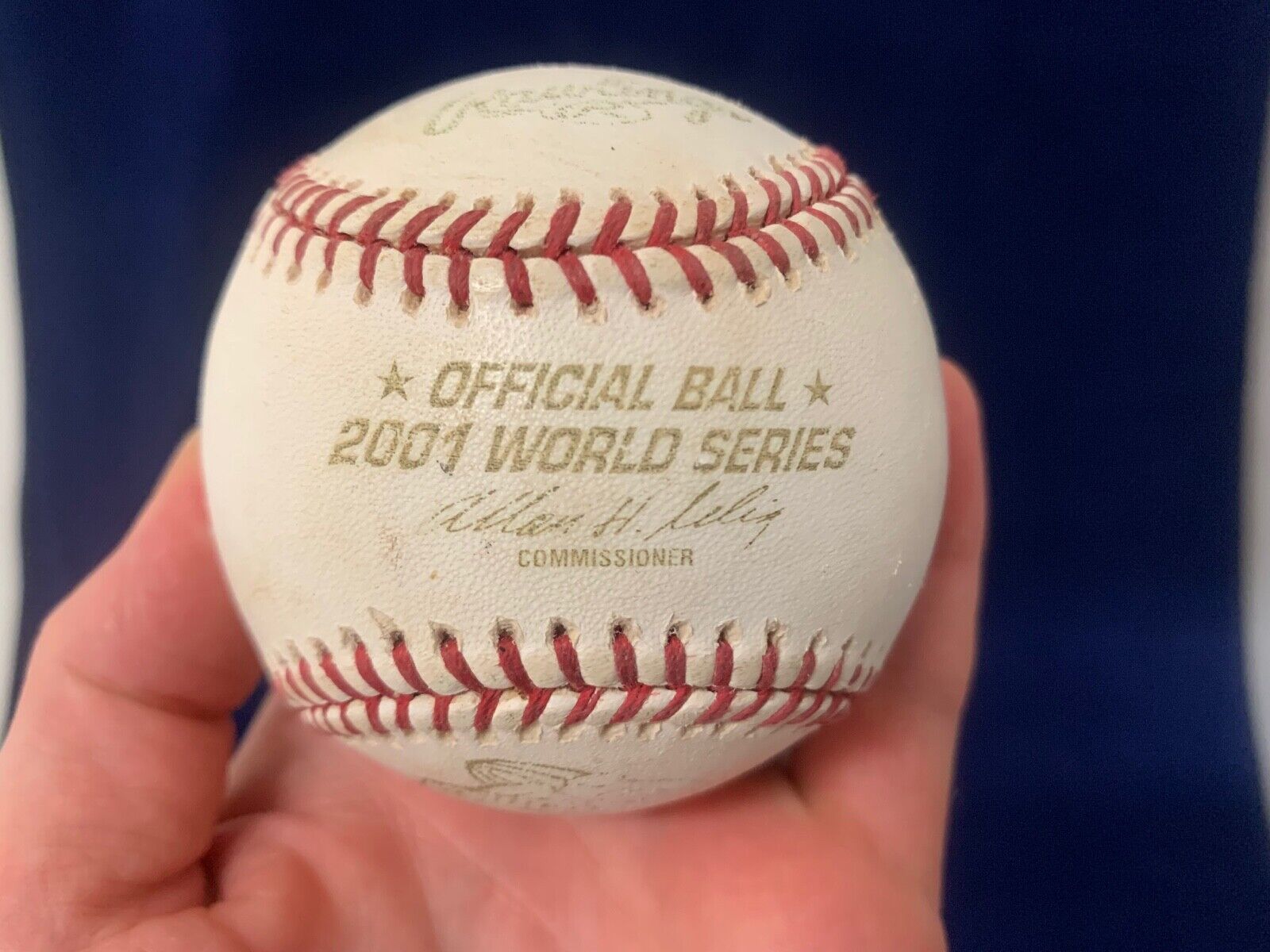 2001 Official World Series Rawlings Allen Selig Baseball Yankees