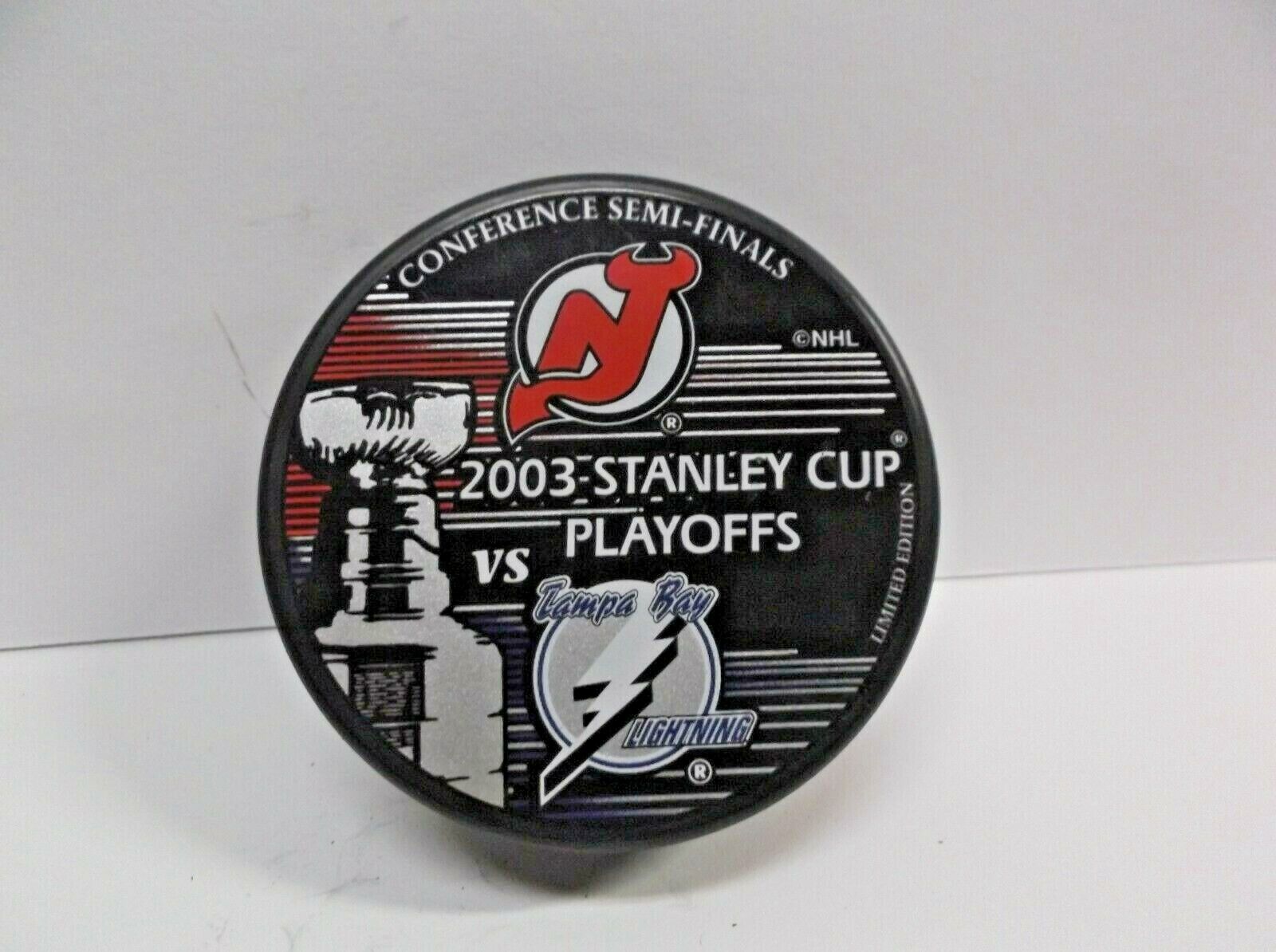 2003 Stanley Cup Lightning/Devils Semi-Finals Official Licensed Puck