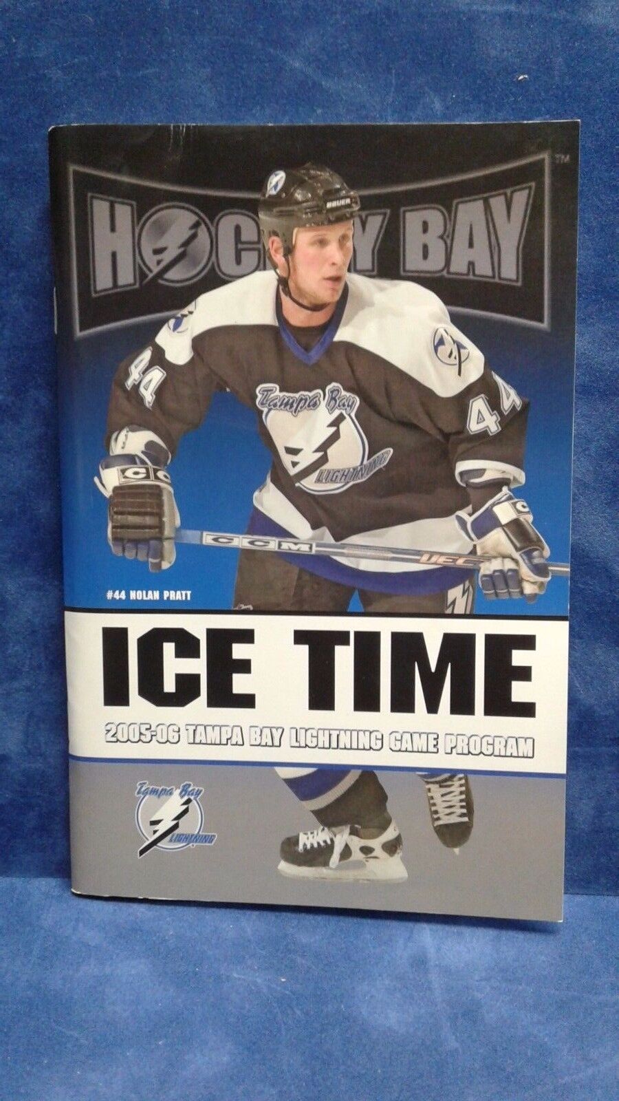 2005 NHL TAMPA BAY LIGHTNING ICE TIME GAME  PROGRAM NOLAN PRATT