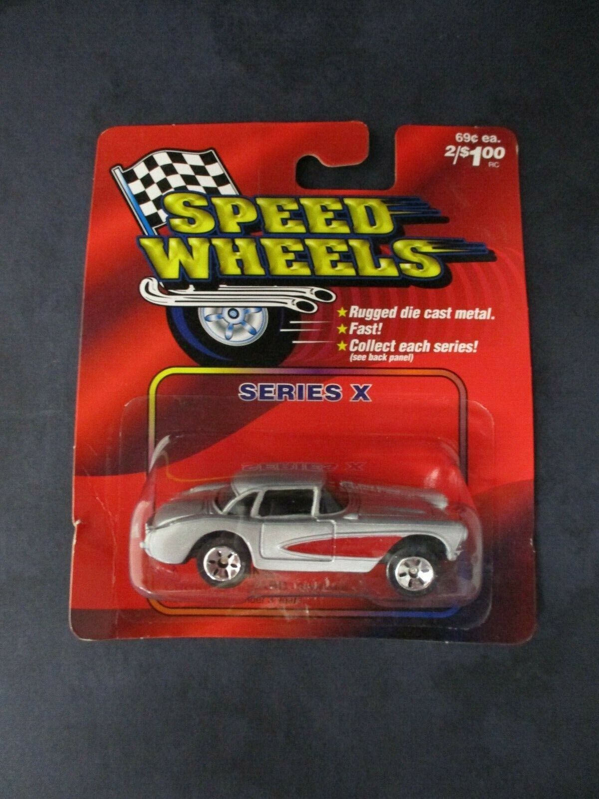 '57 Chevrolet Corvette Speed Wheels Series X Die Cast Metal