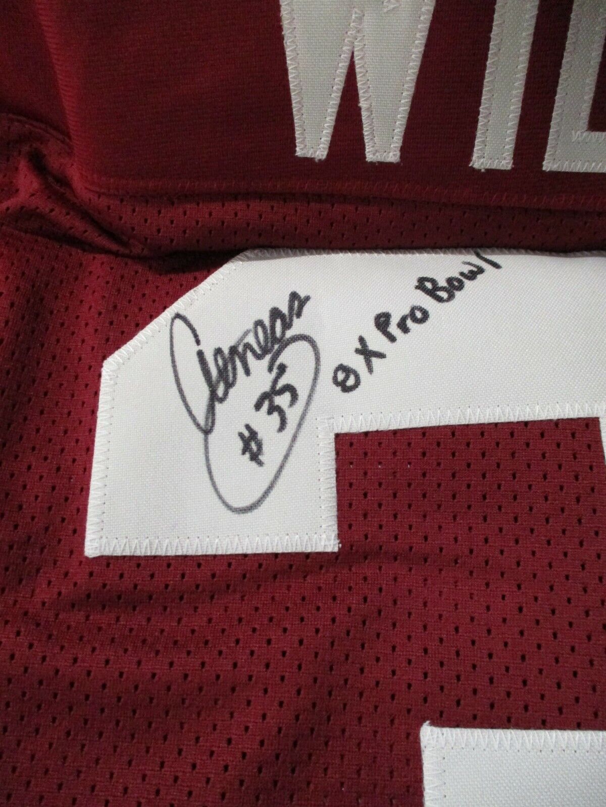 Aeneas Williams Signed Cardinals Custom Jersey 8xPro Bowl JSA COA