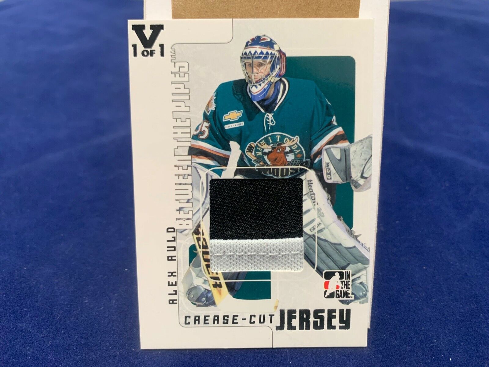 Alex Auld Between The Pipes JerseyCard 2015/16 ING Black Vault CCJ-58 NM MT