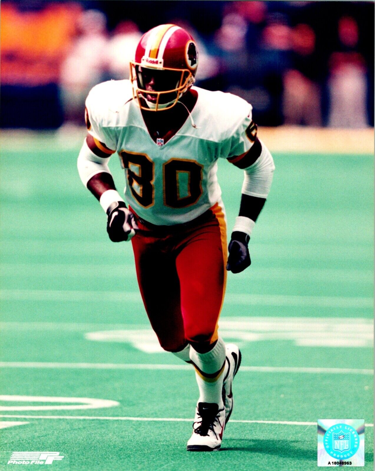 Alvin Harper Washington Redskins Unsigned 8x10 Color Photo with NFL Hologram
