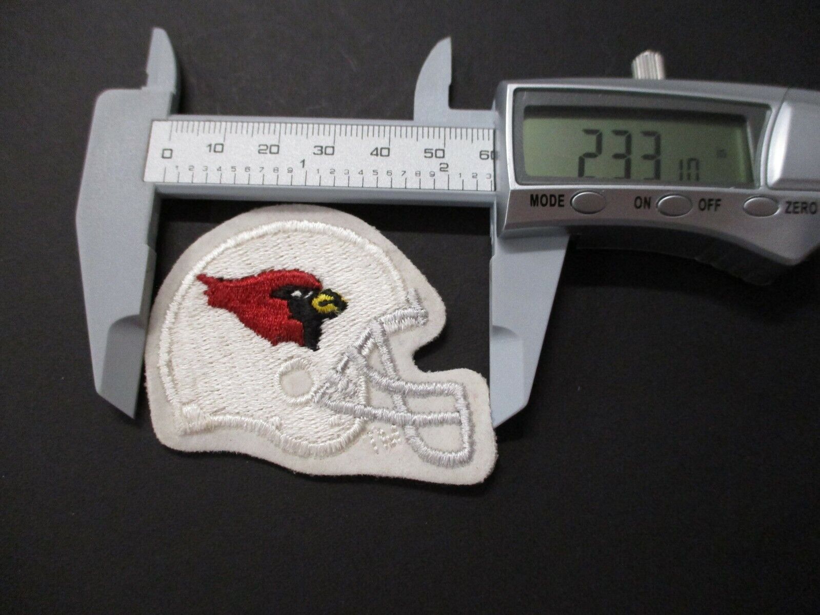 Arizona Cardinals Football Helmet Patch Size 2 x 2.25 inches