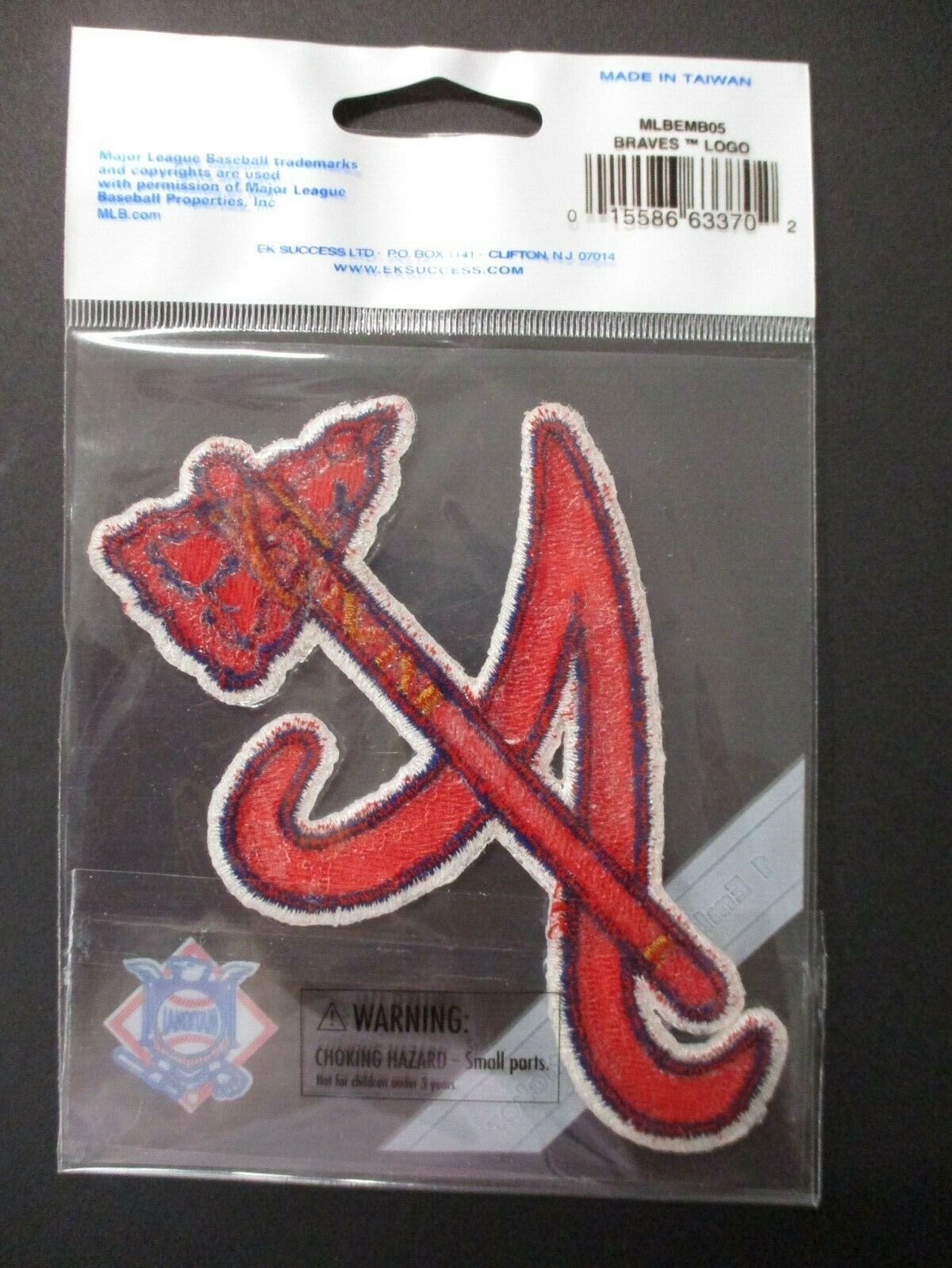 Atlanta Braves Tomahawk Patch Size 3.25 x 4.25 inches Ek Success Brand
