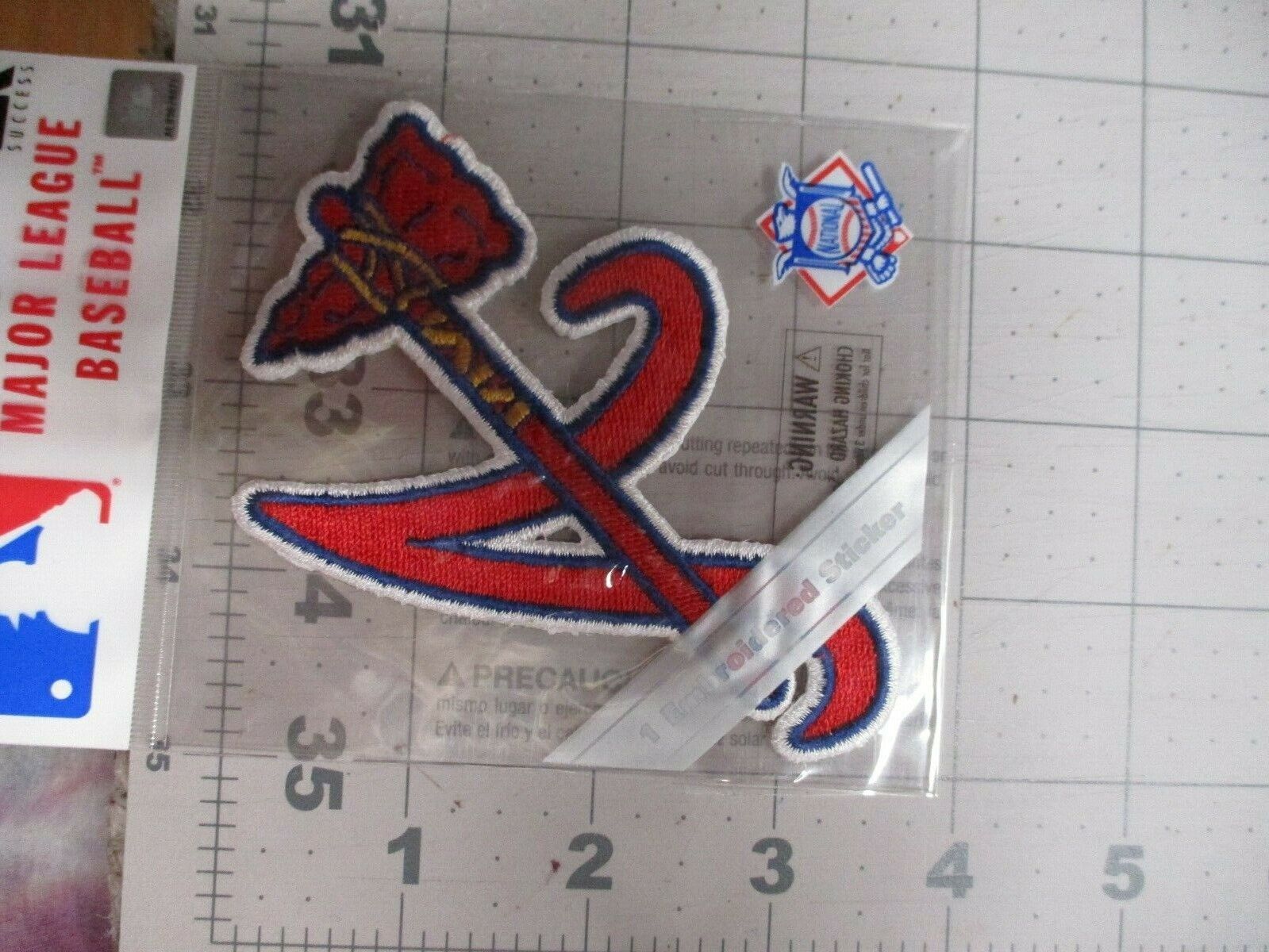 Atlanta Braves Tomahawk Patch Size 3.25 x 4.25 inches Ek Success Brand