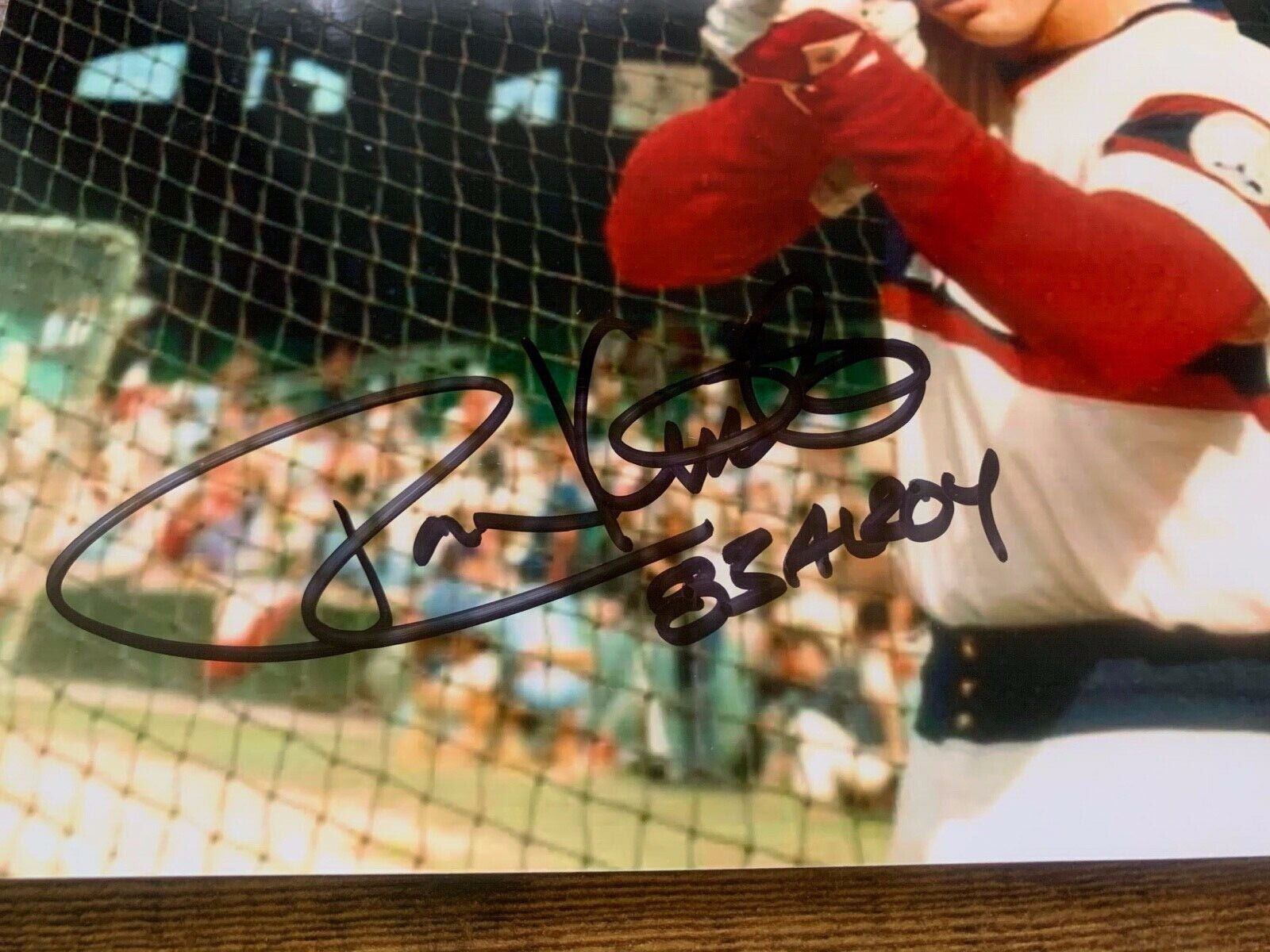 Ron Kittle Signed Autographed 8 x 10 Photo Chicago White Sox white