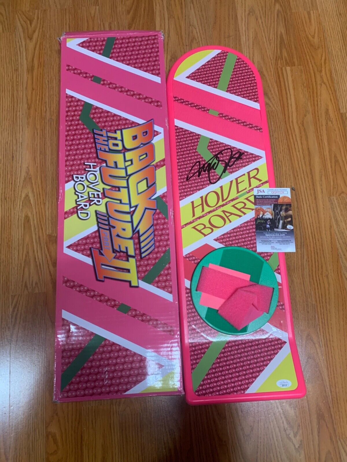 Back To the Future Hoverboard signed Michael J Fox Marty McFly BTTF 2 JSA