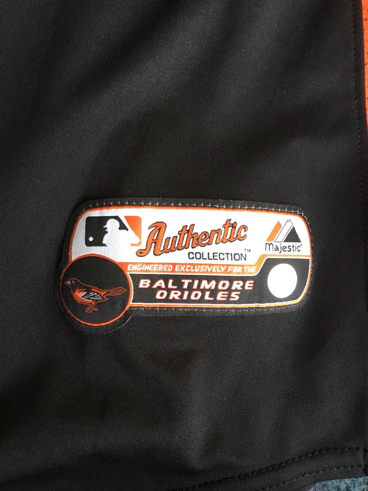 Baltimore Orioles Authentic Black Jersey Majestic New W/O Tags Size 48 Signed