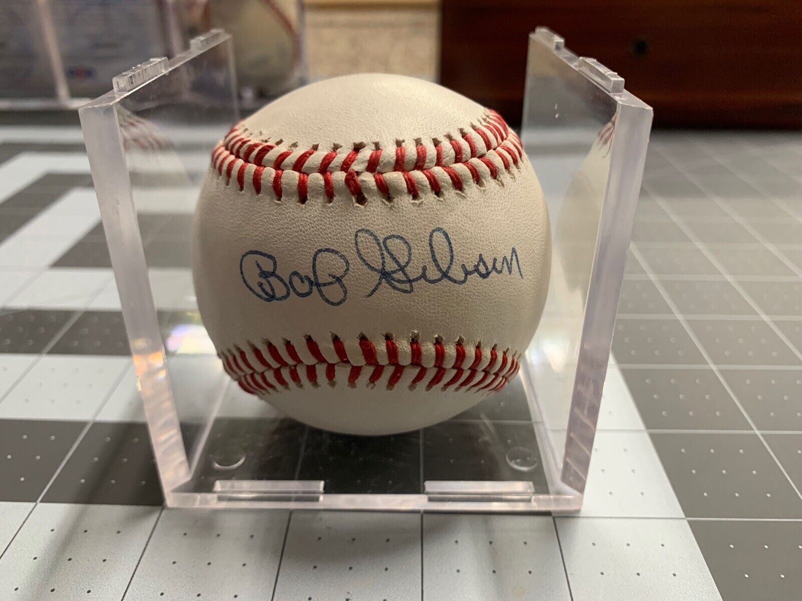 Bob Gibson Autographed MLB Baseball PSA