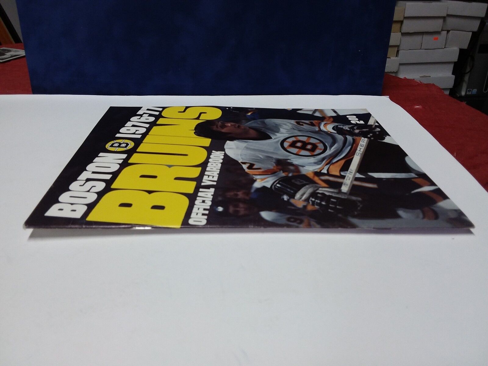 Boston Bruins, 1976 - 77 Yearbook, Brad Park on Cover, Excellent condition