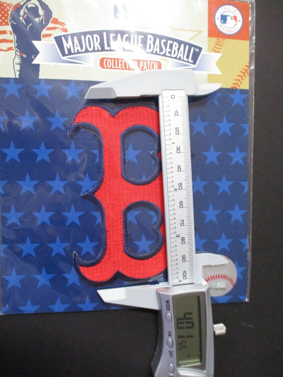 Boston Red Sox MLB Baseball Patch Size 2.75 x 4 inches With MLB Hologram NIB