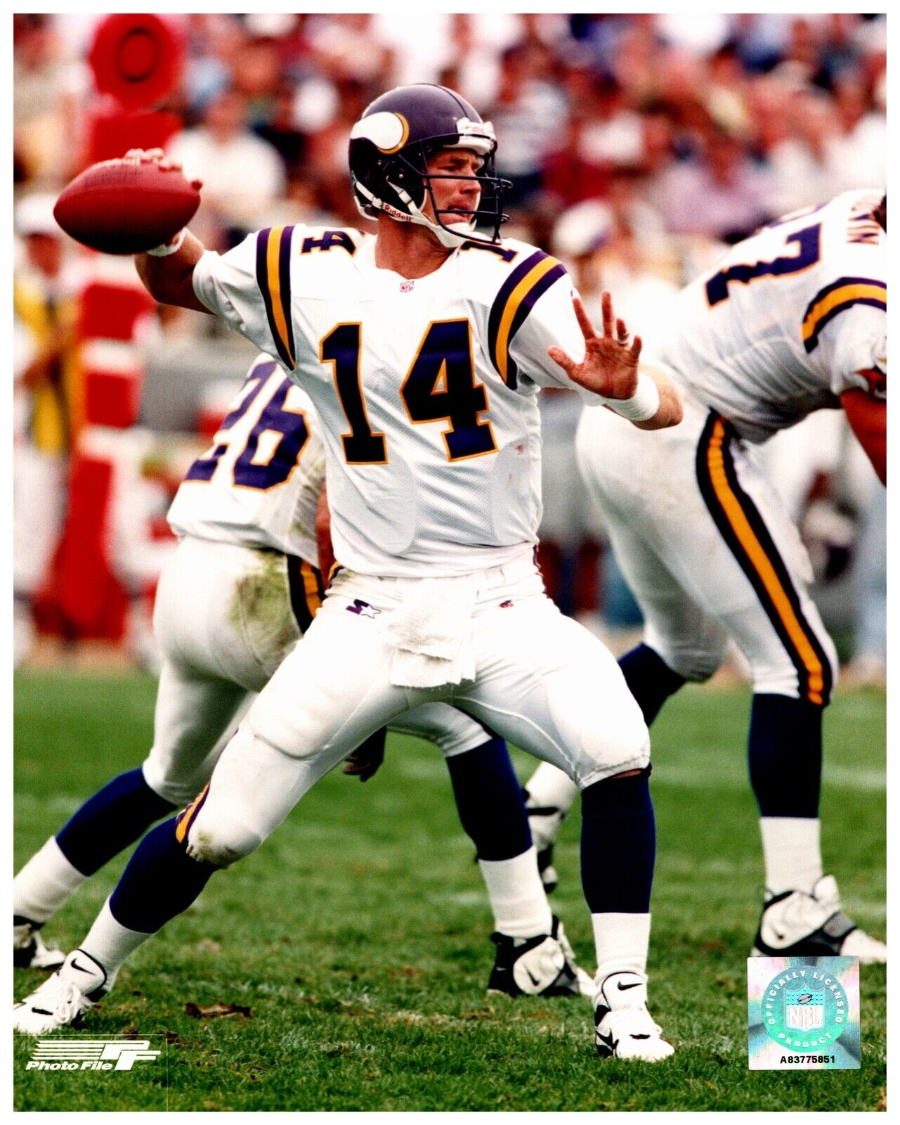 Brad Johnson Minnesota Vikings Photofile Unsigned 8x10 NFL Sports HG Photo