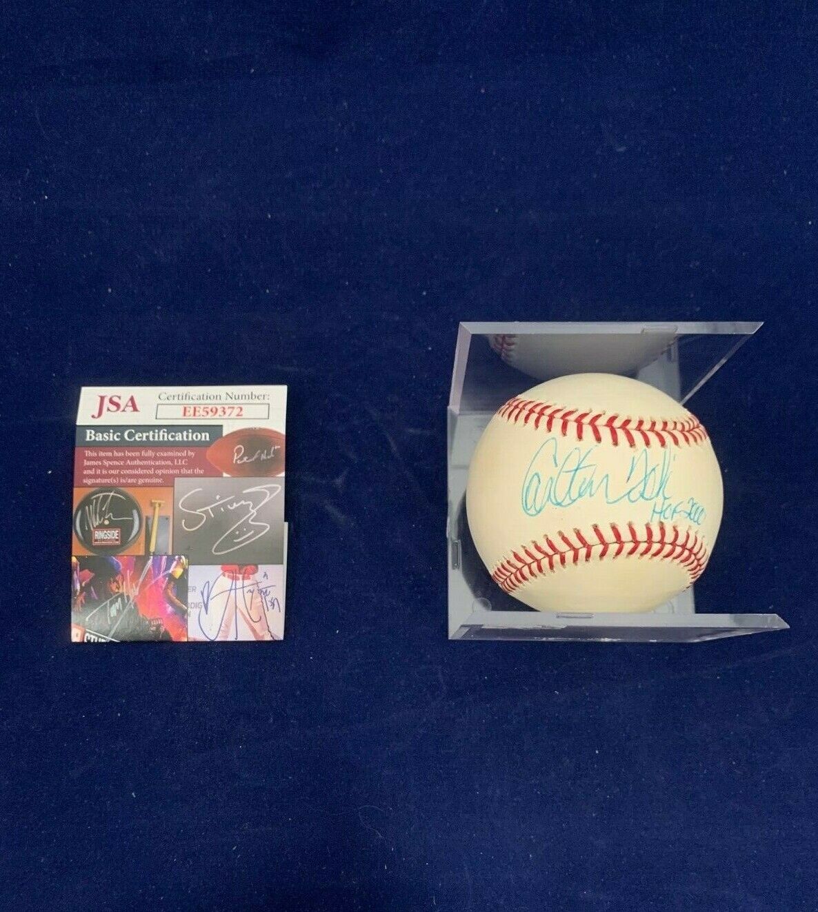 Carlton Fisk Autographed Signed Rawlings MLB Baseball