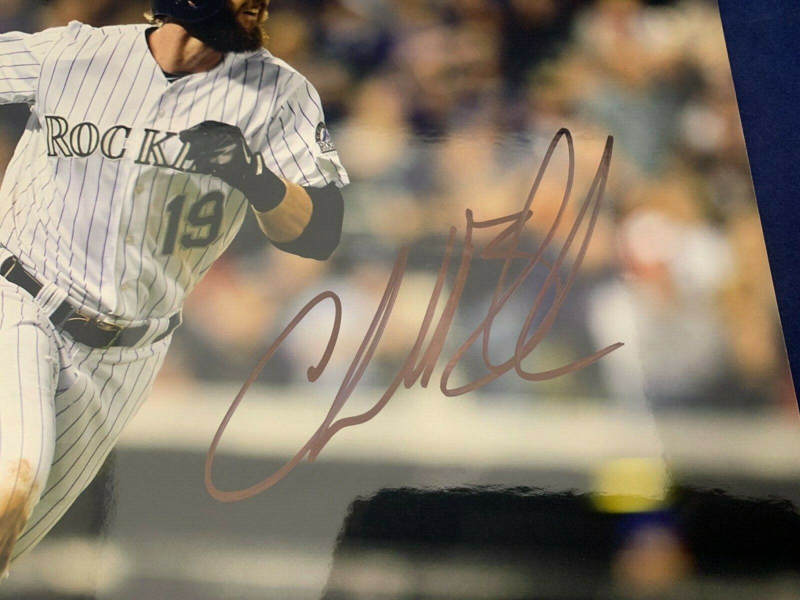 Charlie Blackmon Colorado Rockies Autographed Signed 8x10 MLB Photo JSA COA