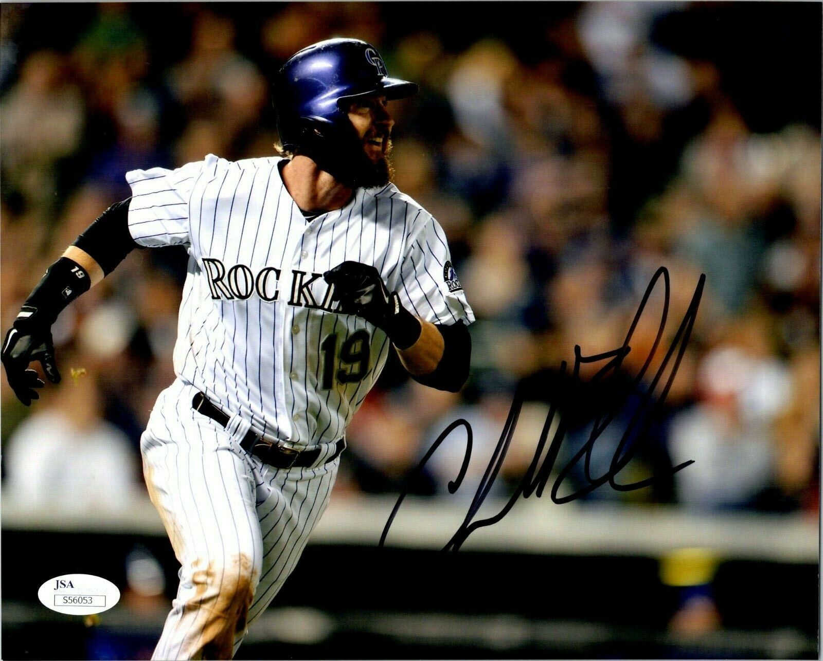 Charlie Blackmon Colorado Rockies Autographed Signed 8x10 MLB Photo JSA COA