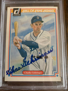 Charlie Gehringer Autographed 1983 Donruss HOF Card 28 PSA Slabbed Cer -  All Sports Custom Framing