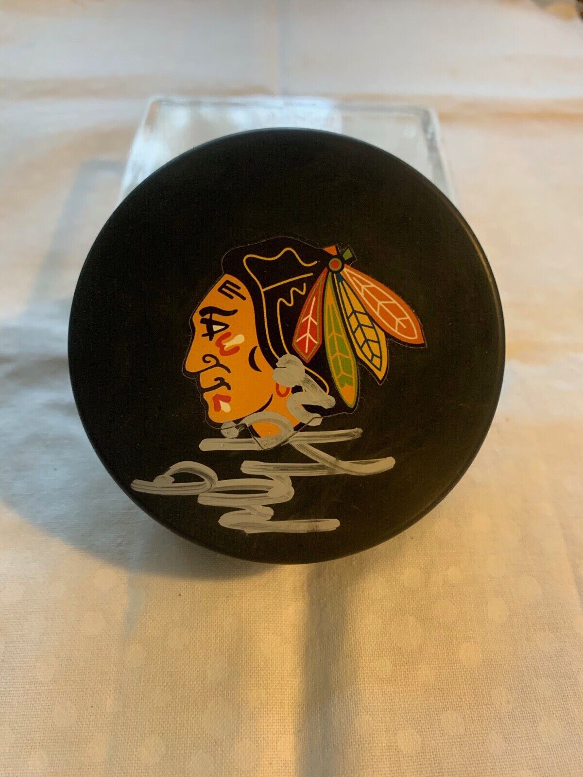 Chicago Blackhawks Puck Autographed by Martin Lapointe w/ All Sports COA