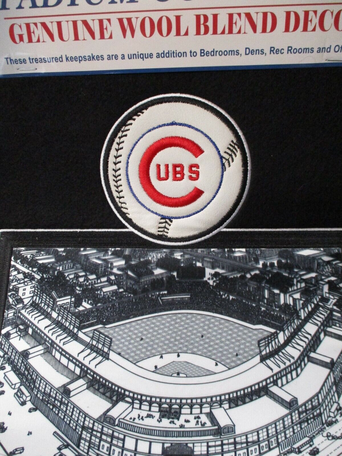 Chicago Cubs Wrigley Field Winning Streak Embroidered  Stadium Banner 21x14