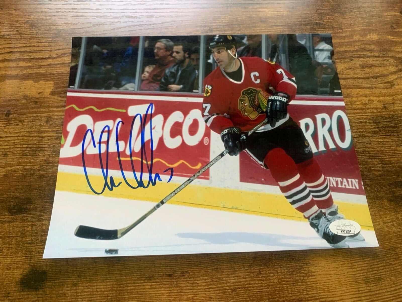 Chris Chelios Chicago Blackhawks Autographed 8x10 Photo JSA COA HH75204