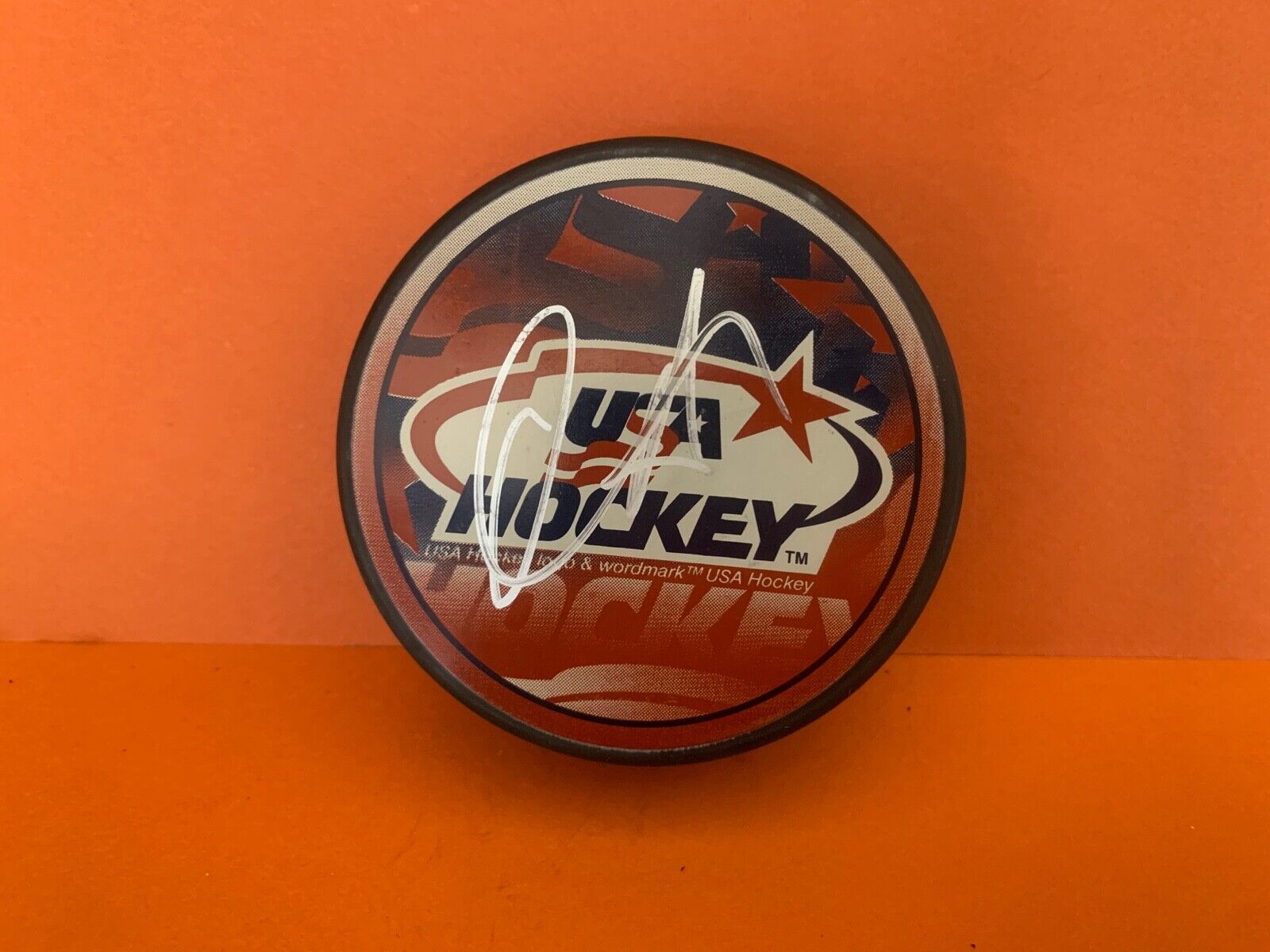 Chris Drury Autographed Signed Team USA Official Licensed Hockey Puck