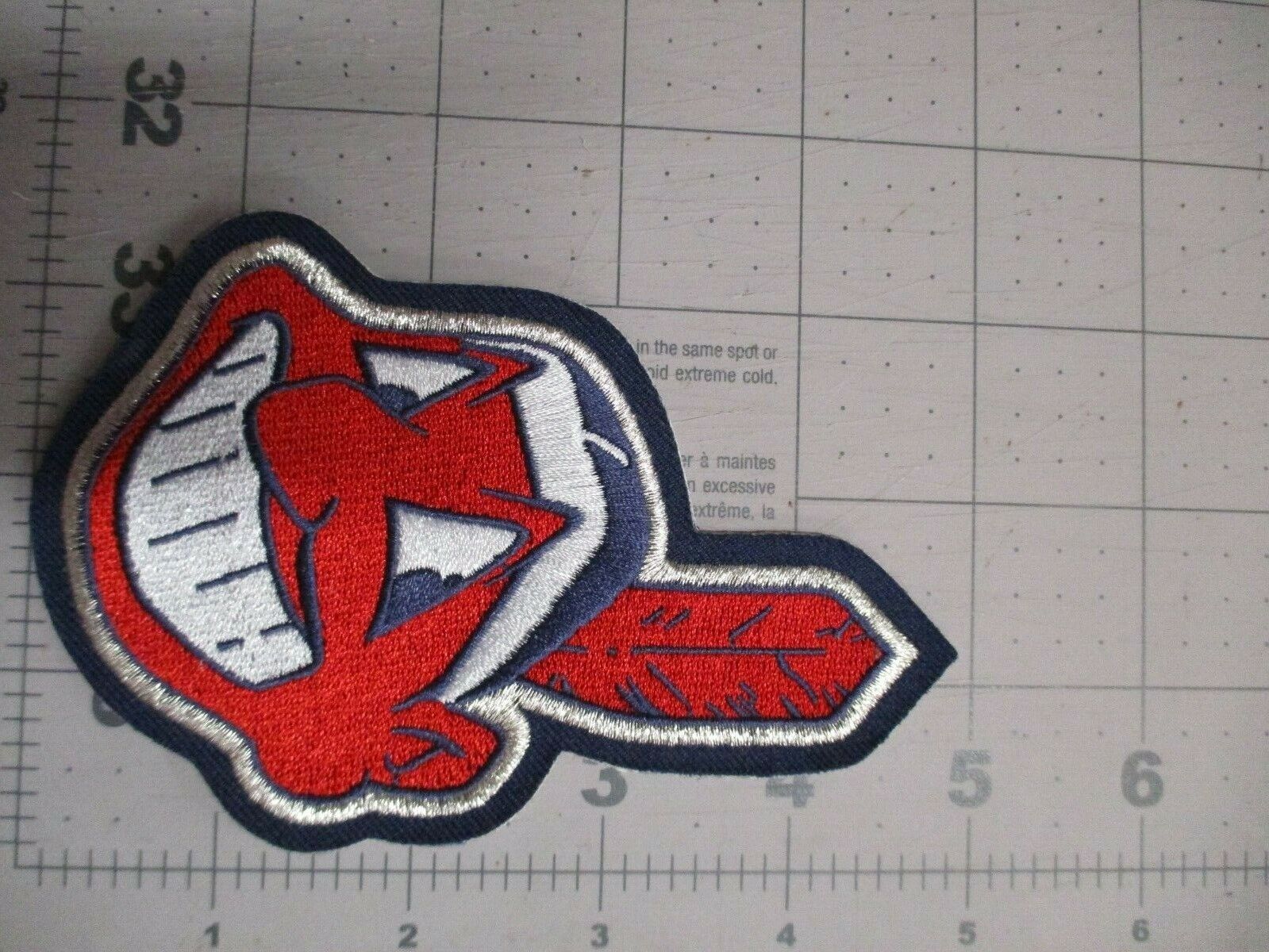 Cleveland Indians Chief Wahoo Logo Big Patch Size 3.25 x 5.0