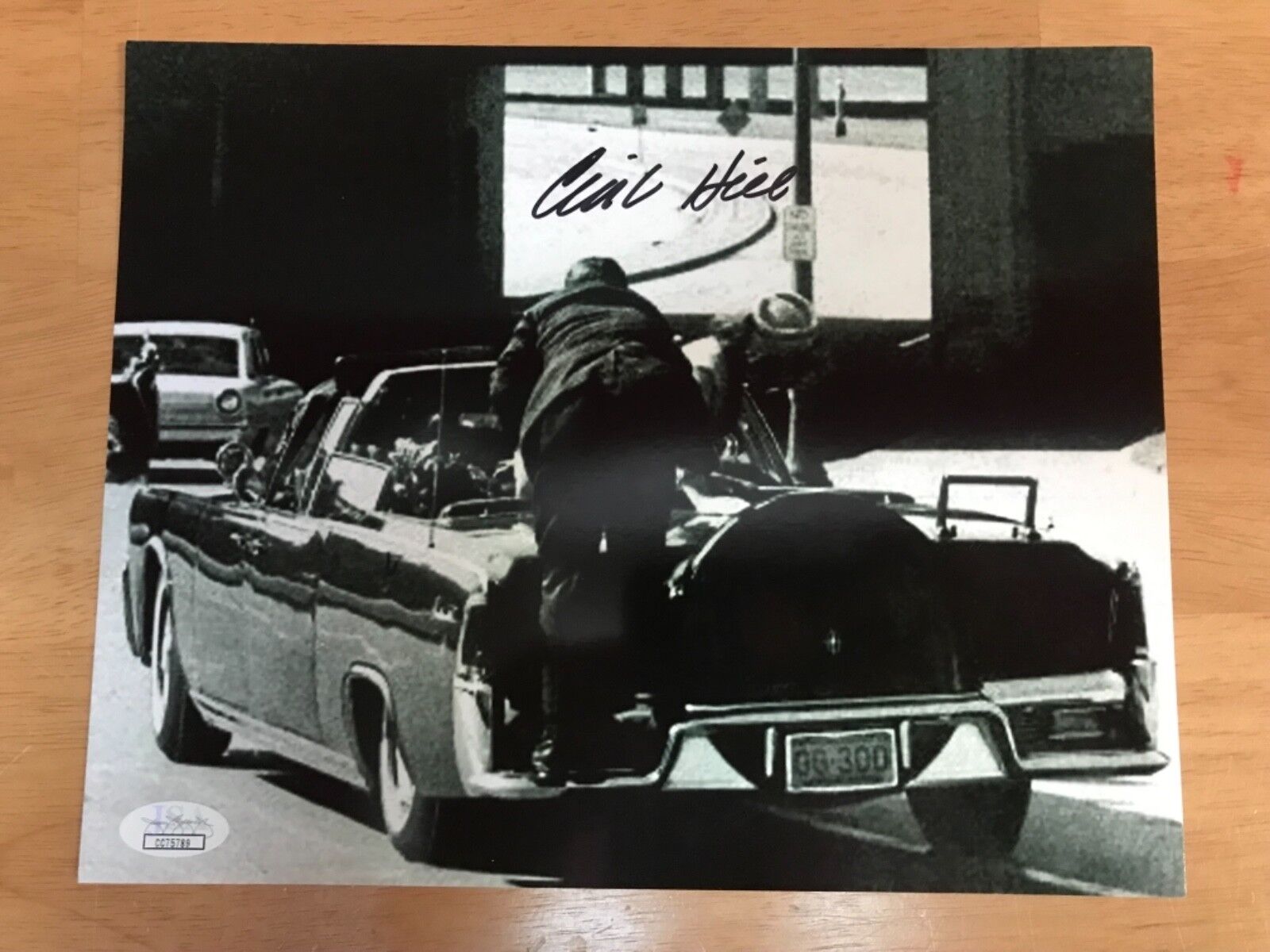 Clint Hill 'JFK' Autographed 8x10 Photo JSA CC75789