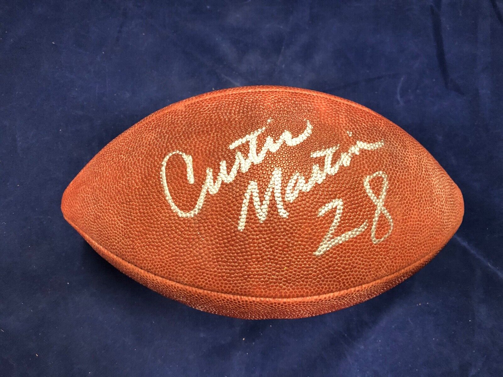 Curtis Martin autographed NFL Football JSA GG35026