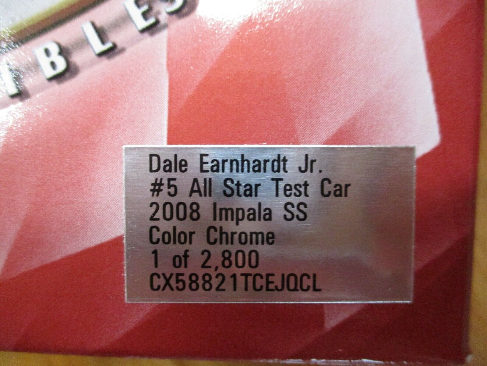 Dale Earnhardt Jr American Heroes Memorial Day 1:24 Color Chrome Car 1 of 3,888