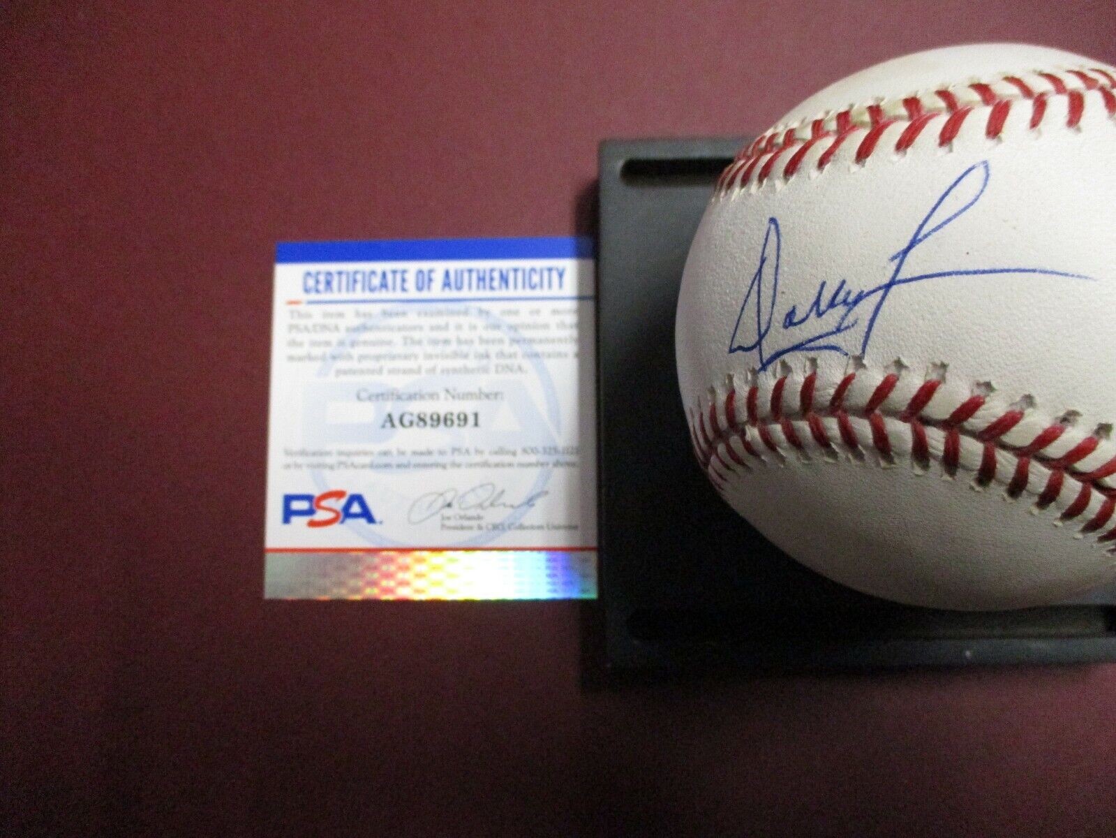 Dallas Green 1980 Phillies Autographed Official Ball Signed Baseball PSA COA