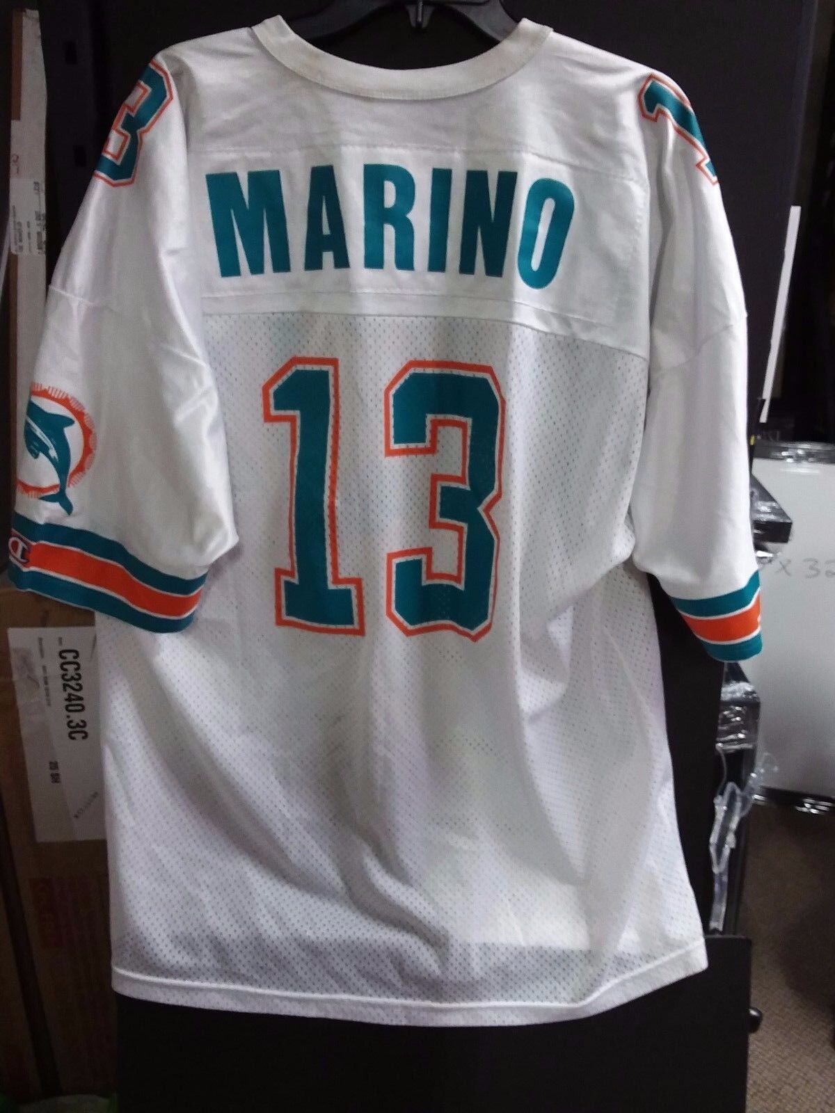 Dan Marino Miami Dolphins Champion Football Jersey Men's Size 52 USED - All  Sports Custom Framing