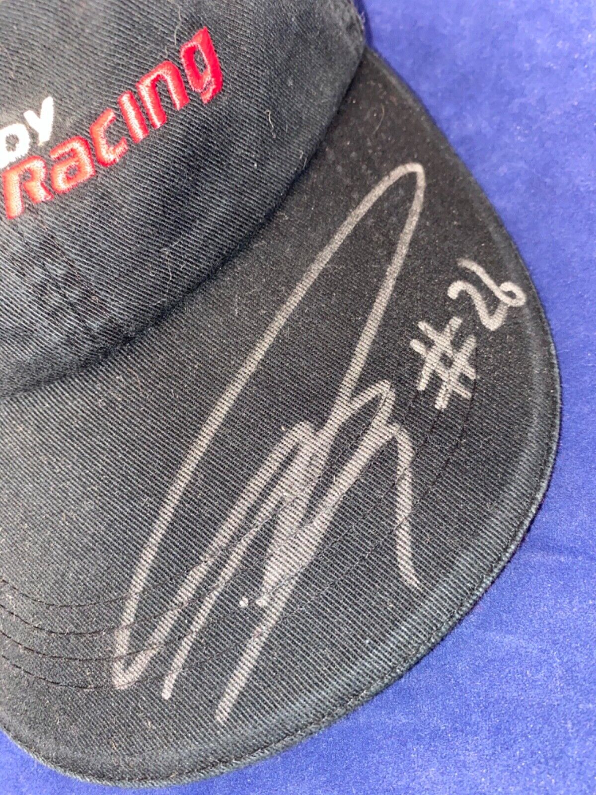 Dan Wheldon Signed Hat Autographed Honda Indy Racing JSA