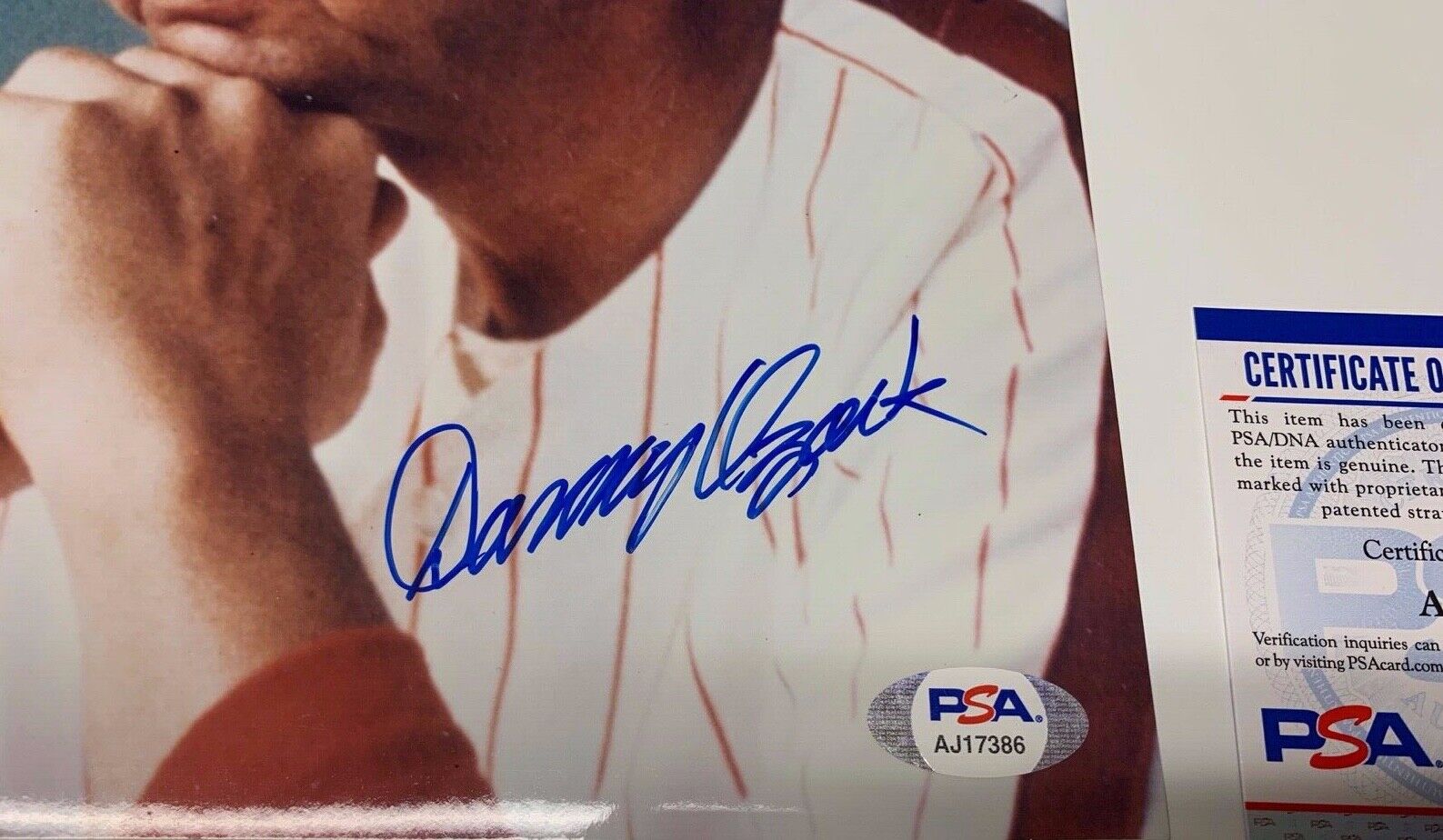 Danny Ozark Autographed 8x10 Sports Photo PSA COA AJ17386 MLB 80's Phillies