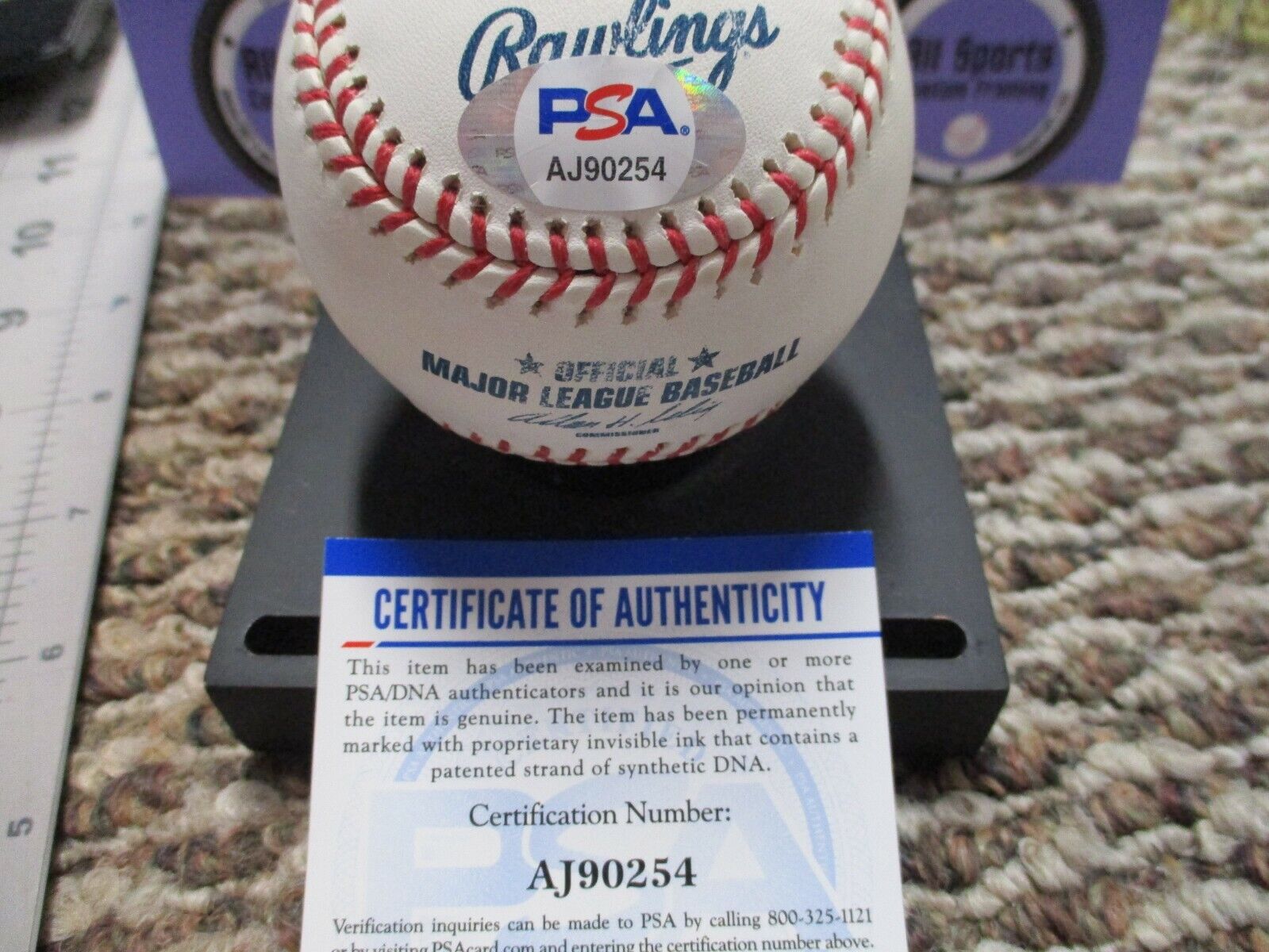 Darrell Evans 1984 Tigers  Autographed MLB Baseball PSA Certified AJ90254